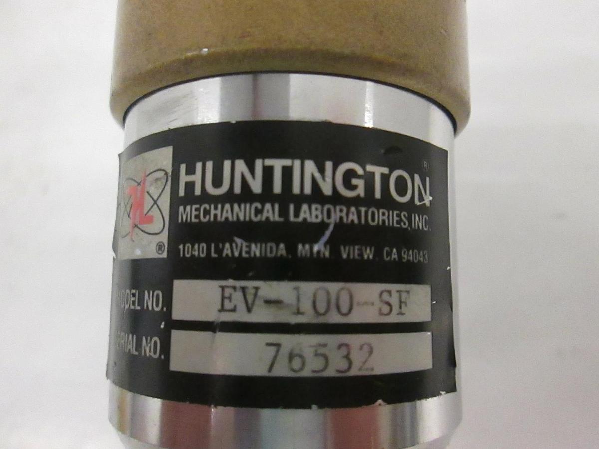 Used Huntington EV-100-SF Vacuum Valve w/ VF25, Tee Fitting, Used