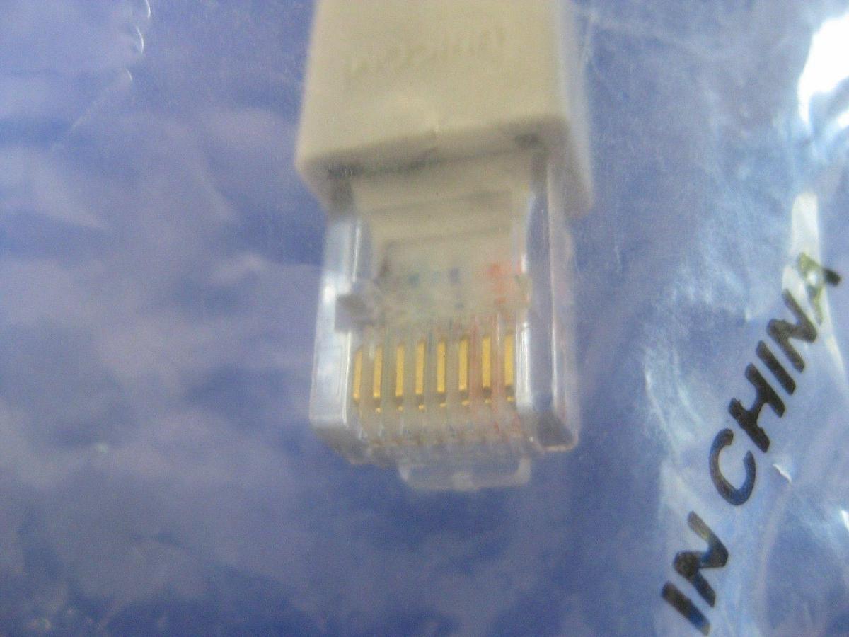 Used UNICOM Ethernet Patch Cable, 1ft, White, Lot of 16