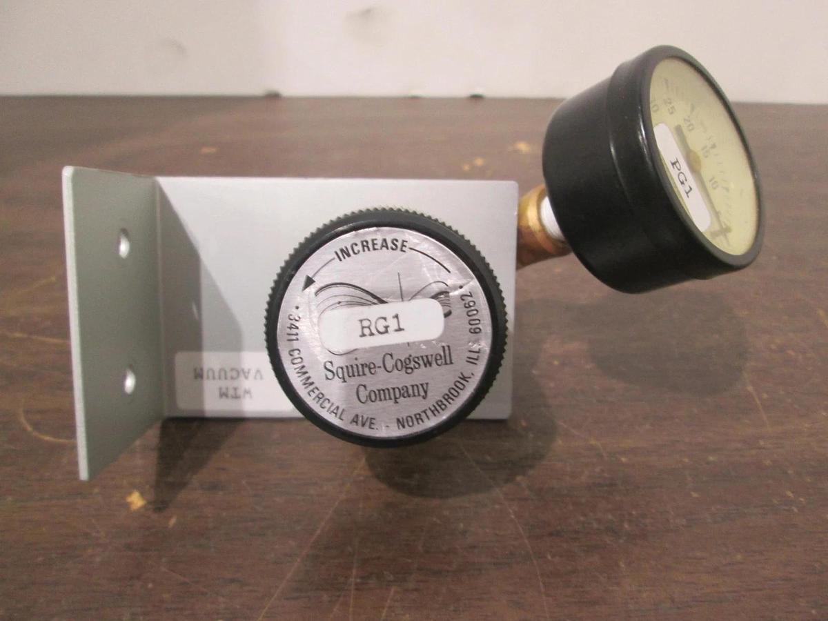 Used Squire-Cogswell Company, REG, VAC,0-20,-40-150,1/8NPTF, Gauge, Used