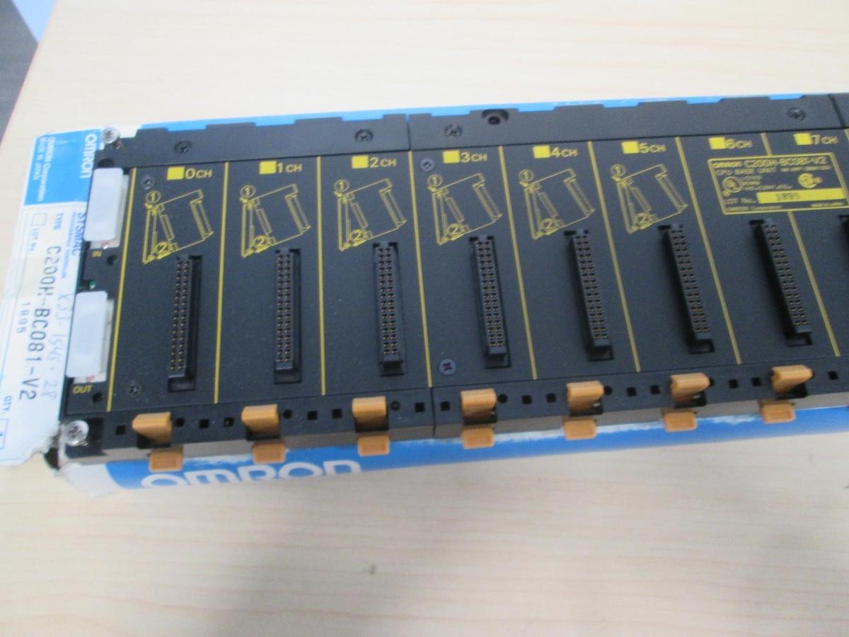 Omron, C200H-BC081-V2, CPU Base Unit, New