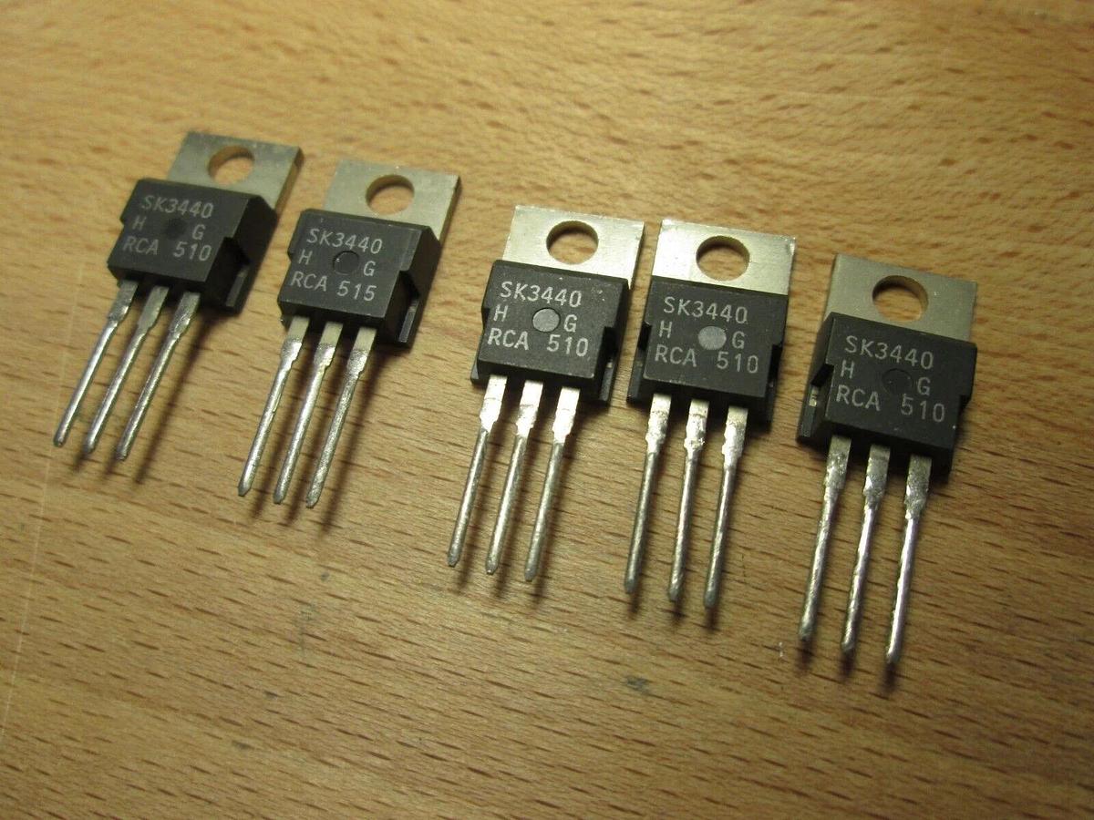 RCA SK3440 NPN Si AF Transistor, New, Lot of 5