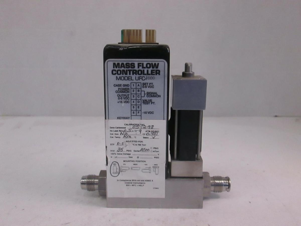 Used Unit UFC-1000 Mass Flow Controller MFC, O2, 5000 SCCM