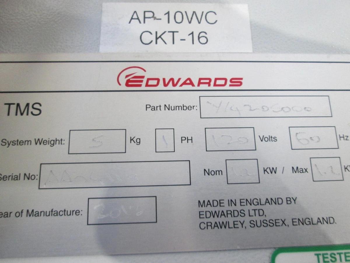 Used Edwards, Temperature Management System, Used