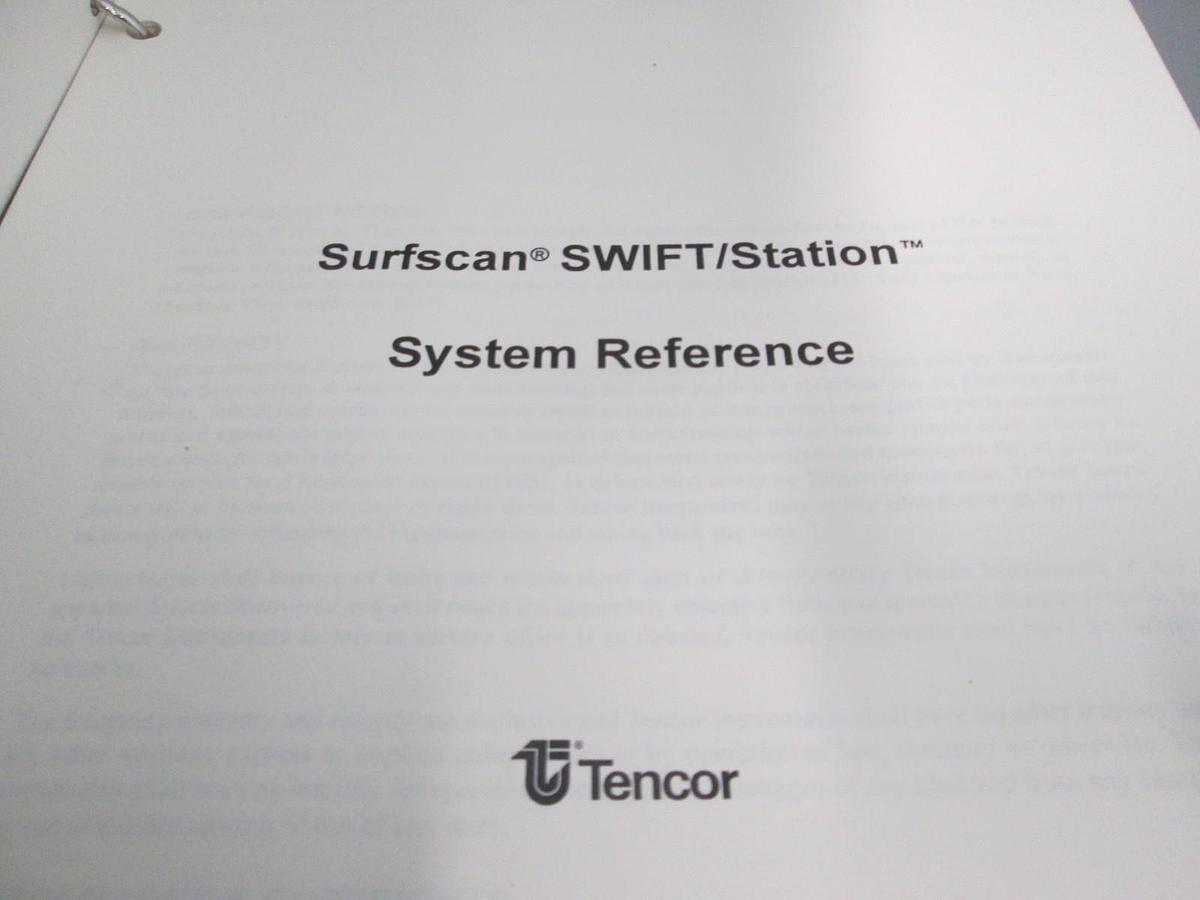 Used Tencor, Surfscan SWIFT/Station System Reference, 325490-27, Used