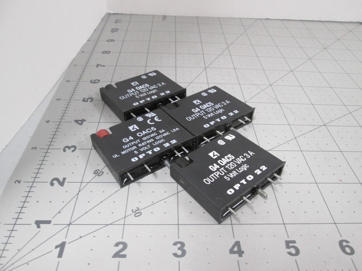Used Opto 22, G4 OAC5, Digital Output Module, Used, Lot of 4