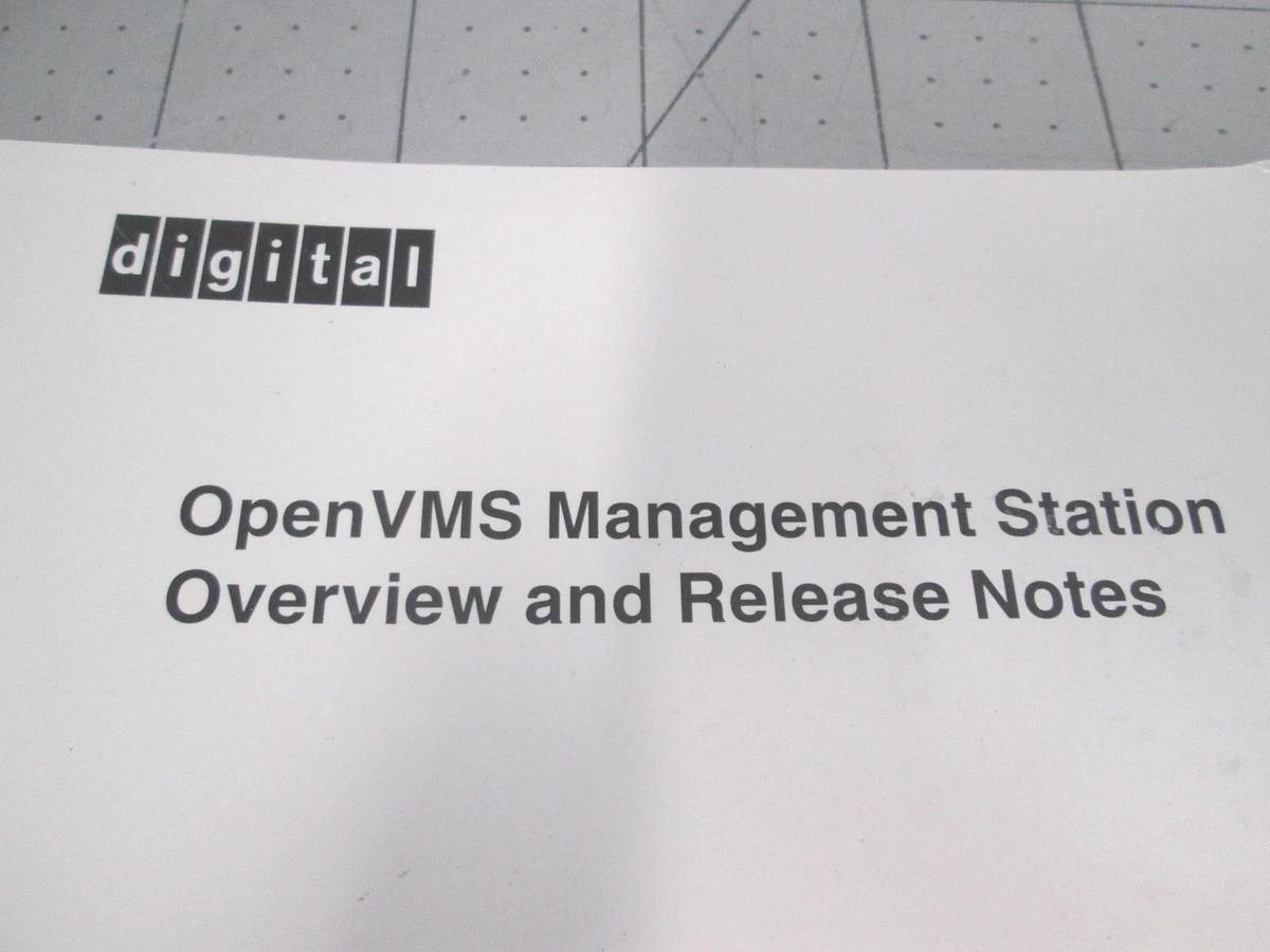Used Digital, OpenVMS Management Station Overview and Release Notes, Used