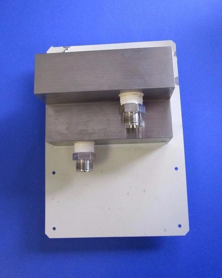 Used Manifold Box with Swagelok Fittings, SS - 1/2" Split to 3/8", Used for Water