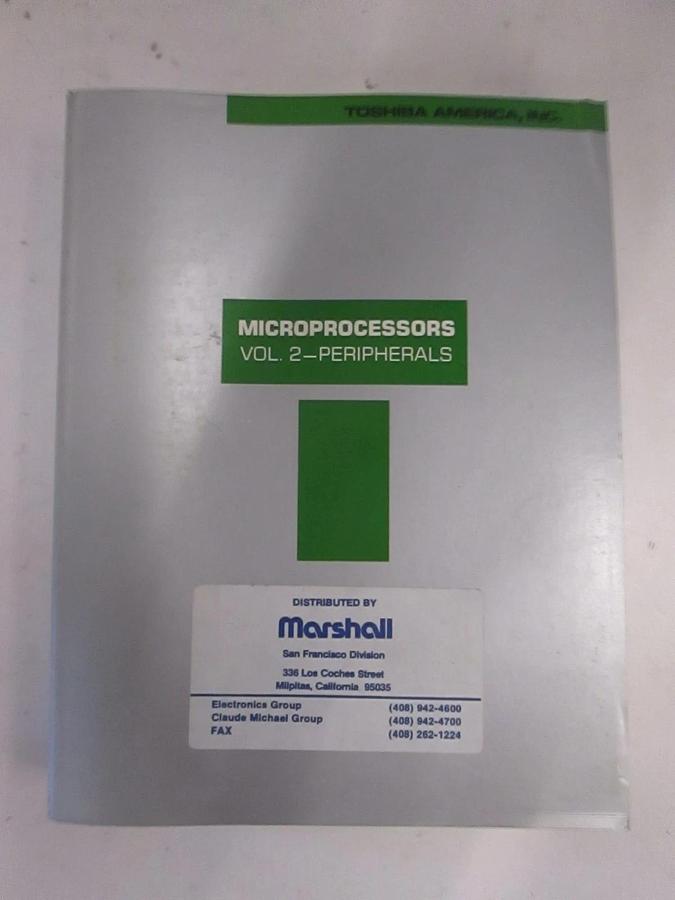 Used Toshiba Microprocessors Volume 2- Peripherals, Used
