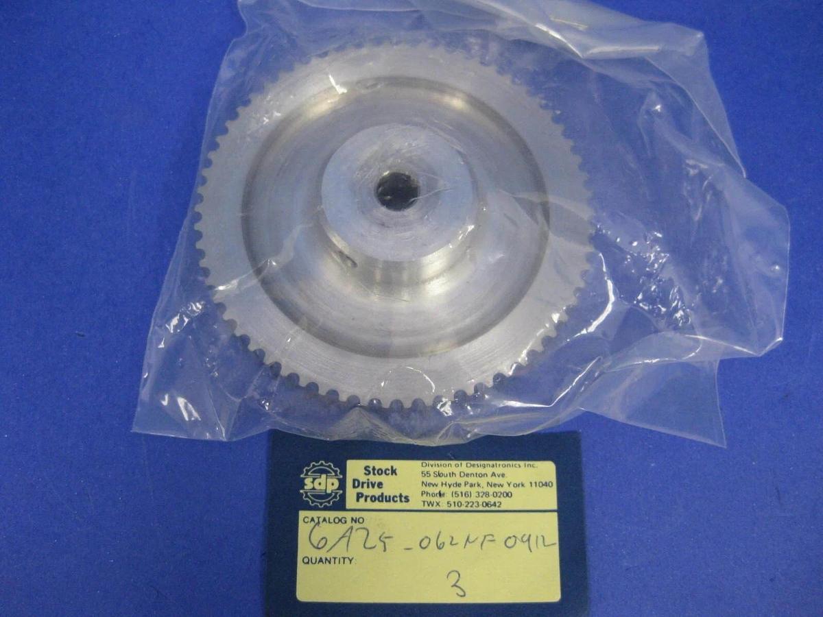 SDP 6A25-062NF0912 Aluminum Timing Belt Pulley, 5mm Pitch, 62 Grooves, 3.84" New