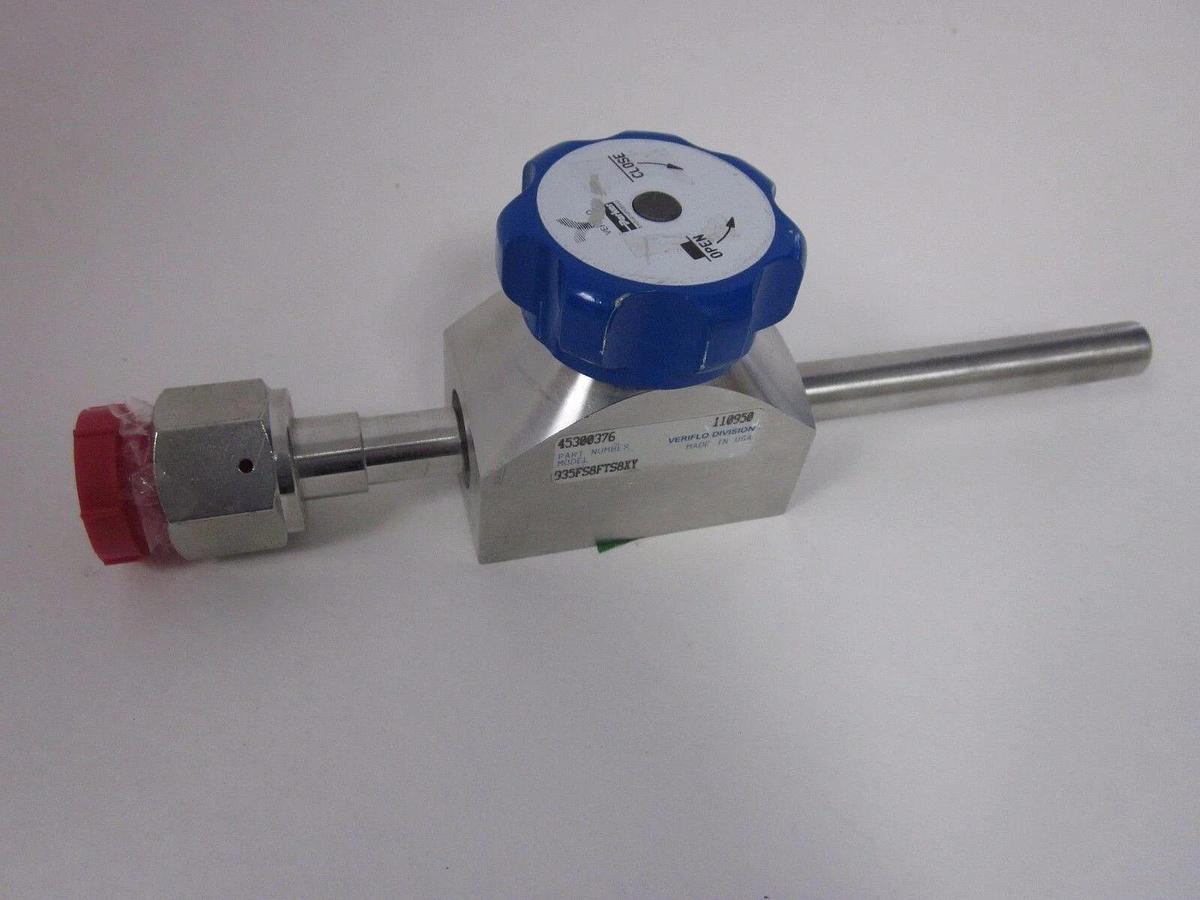 Used Veriflo 935FS8FTS8XY High Flow Valve, High Purity, 1/2"Tube x 1/2"FVCR