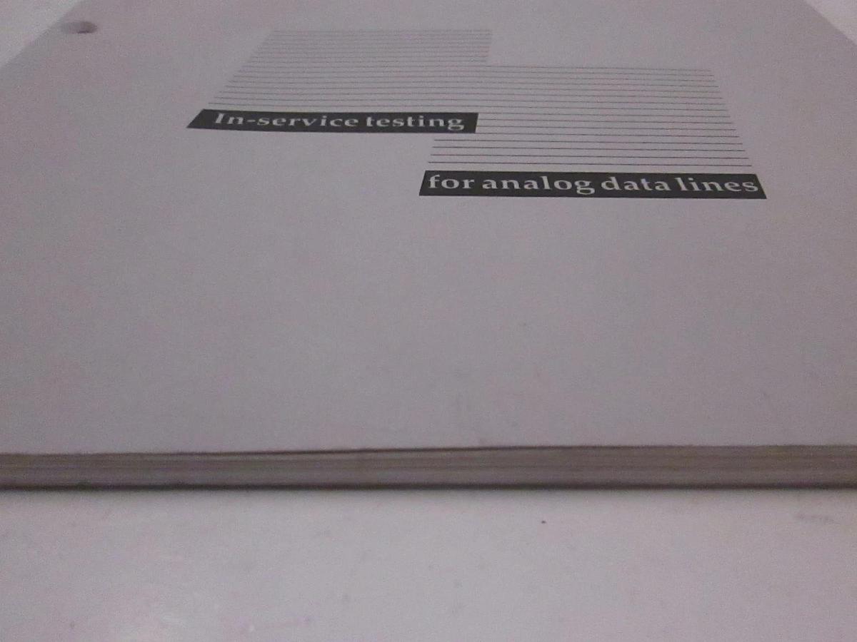 Used HP 4948A In-Service Transmission Impairment Measuring Set Training Manual, Used