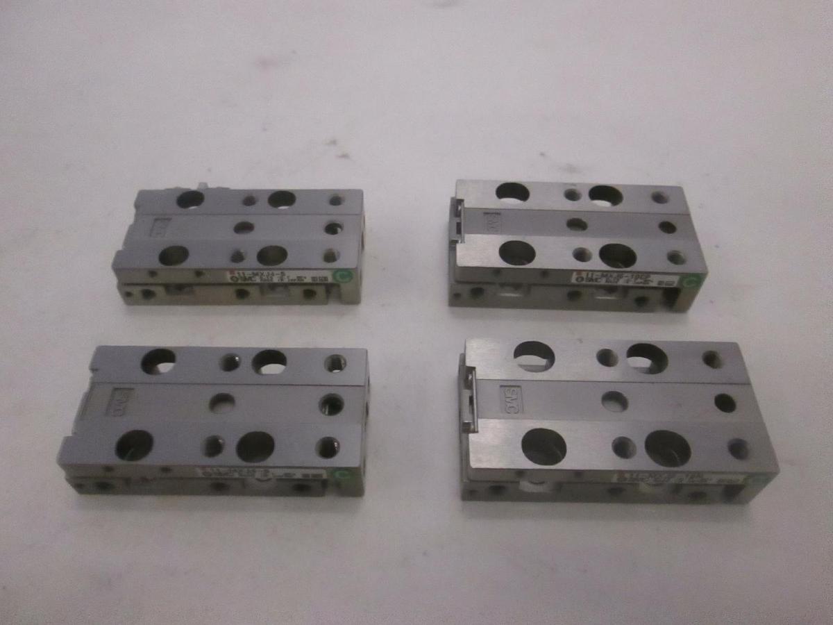 Used SMC, Slide Actuator, 11-MX14-5 (2), 11-MXJ6-10CP (1) and 11-MXJ6-10N (1), Used