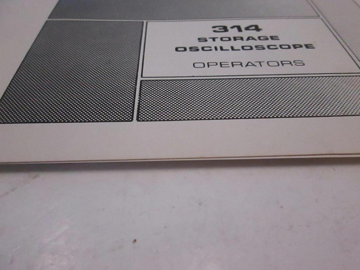 Used Tektronix 314 Storage Oscilloscope Operators, Used