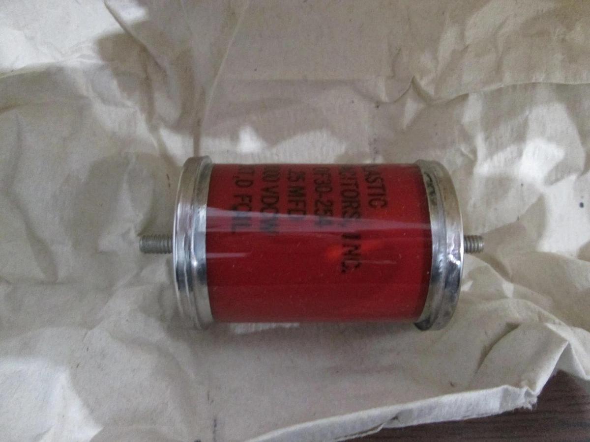 Used Plastic Capacitors, OF30-254, New, Lot of 2