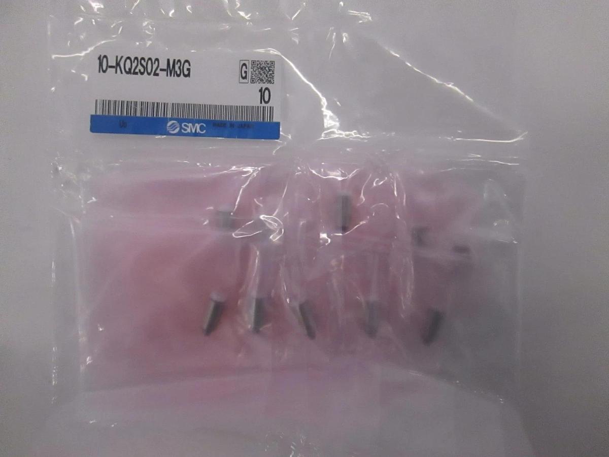 SMC, 10-KQ2S02-M3G, Fittings, New, Lot of 10
