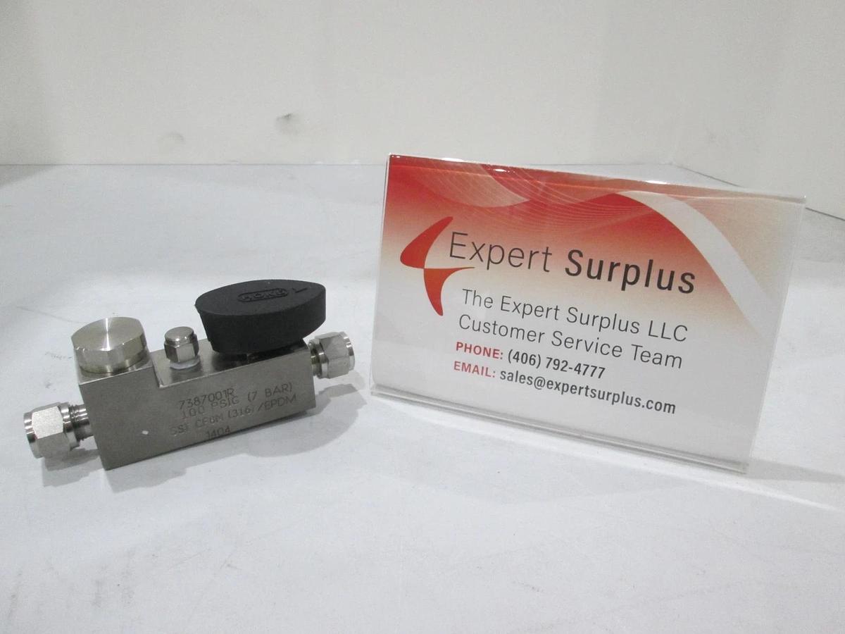 Used Hoke, 7387001R, Valve Assy, 100 PSIG, SST CF8M (7Bar), Used