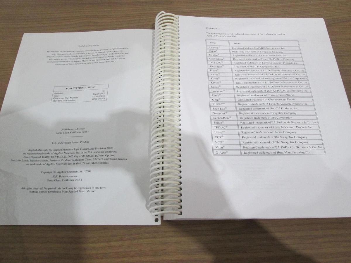Used AMAT, 200/300mm Functional Description for PE TEOS, PE Silane, SACVD, Used