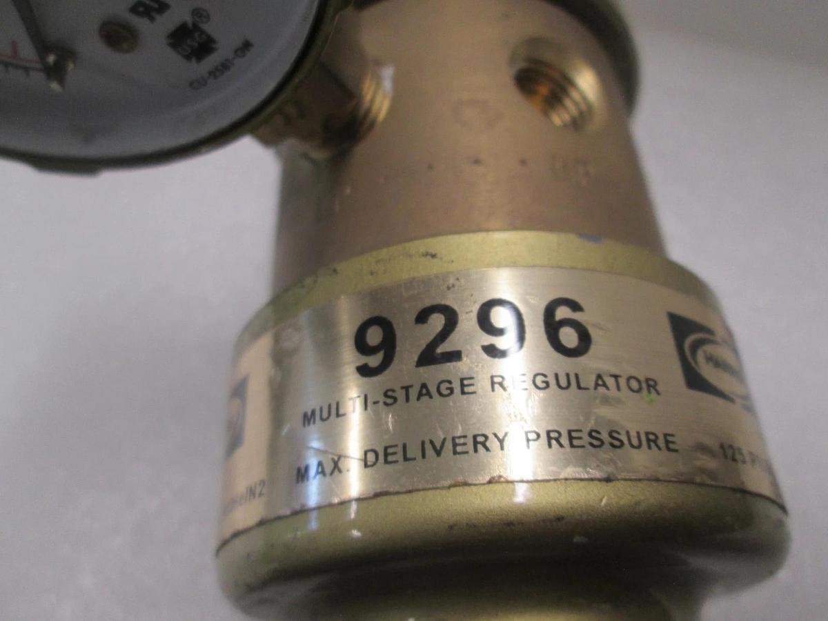 Used Harris, 9296, Multi-Stage Regulator Assy, USG Gauge 0-150 PSI, Used