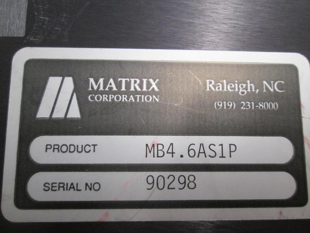 Used Matrix Corporation, MB4.6AS1P, Module Base w/ 3 PCB's and Ribbon Cable, Used