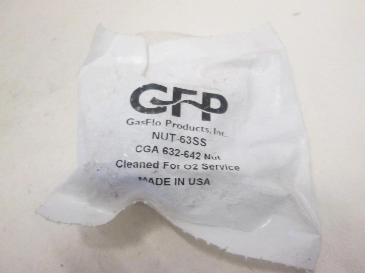 GasFlo Products, NUT-63SS, CGA 632-642 Nut, New