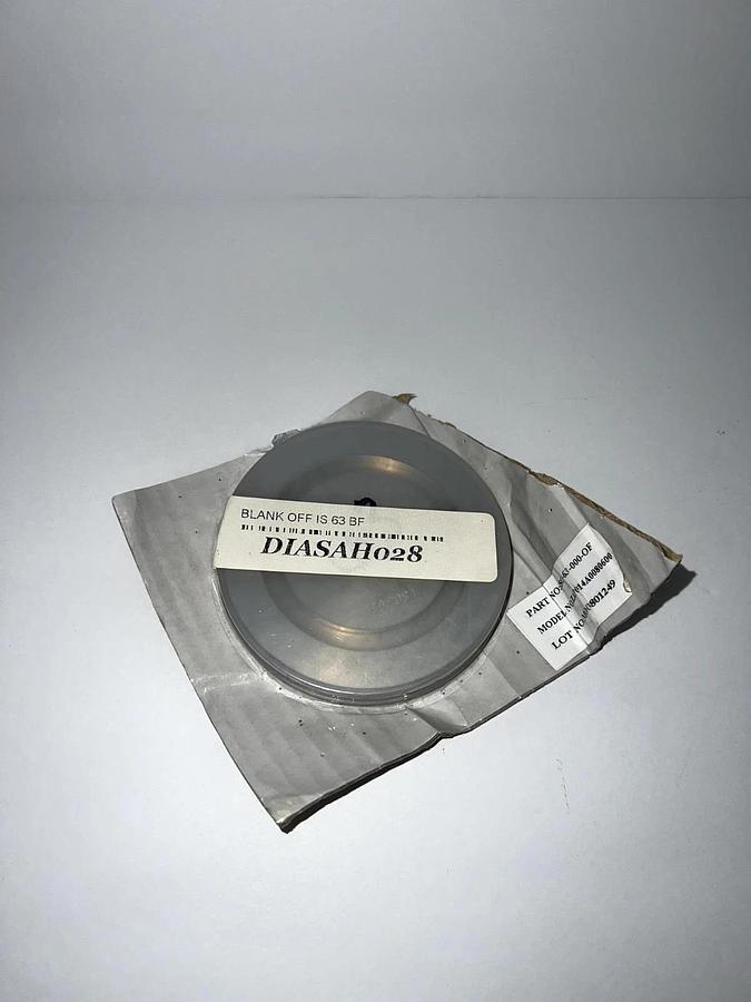 Norcal ISO 63 BF DIASAH028 ISO-63-000-OF Blank Off Plate stainless steel, New