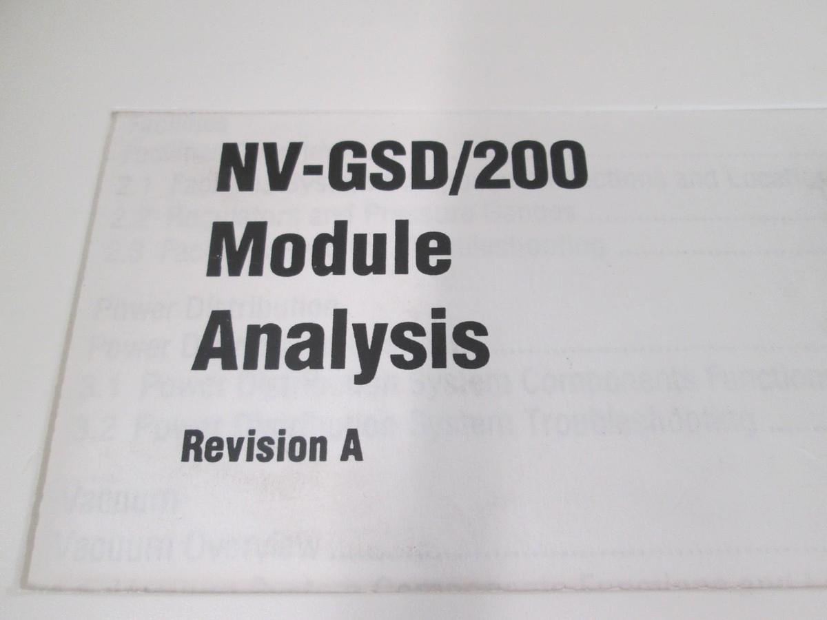 Used Eaton, NV-GSD/200, Module Analysis, REV A, Used