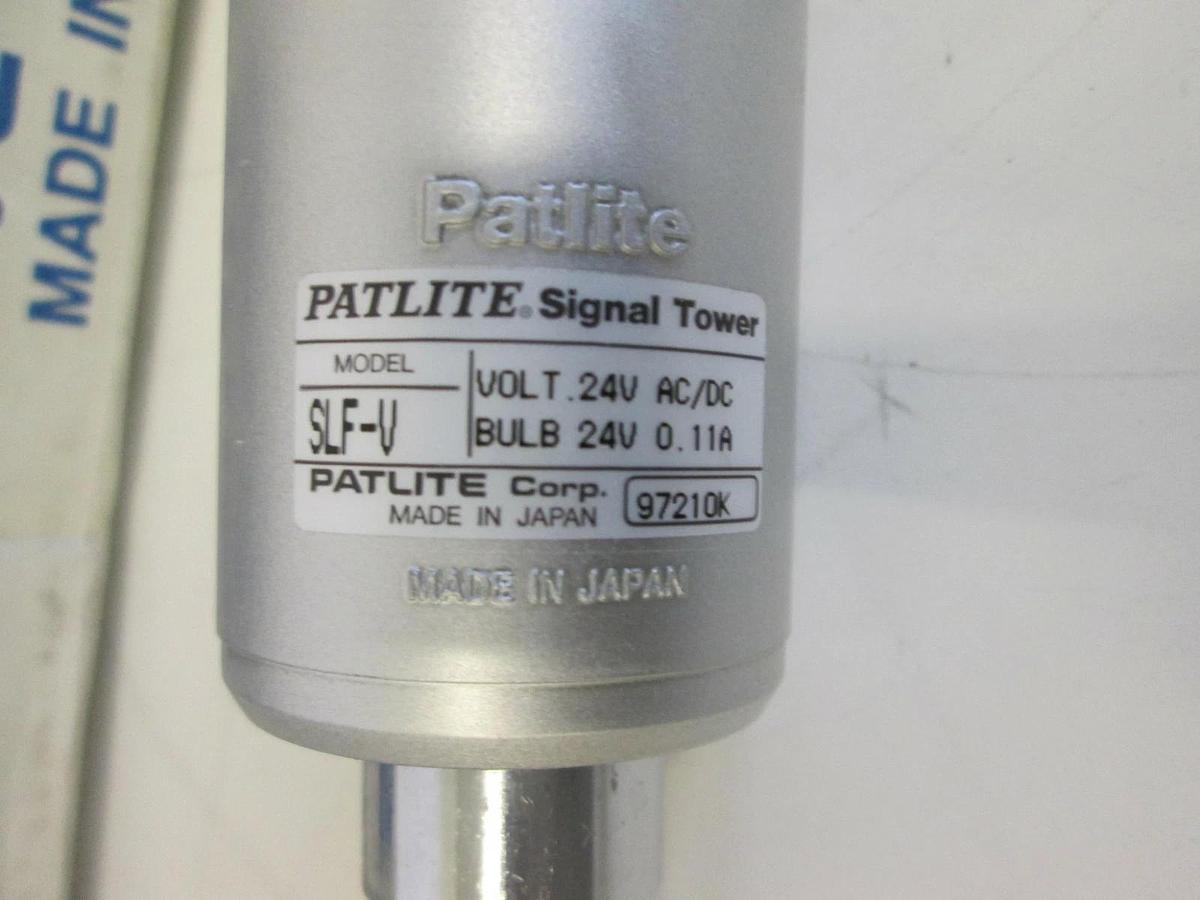Used Patlite, SLF-402V/ SLF-V, Signal Light Tower, 24V AC/DC, RYGB, New
