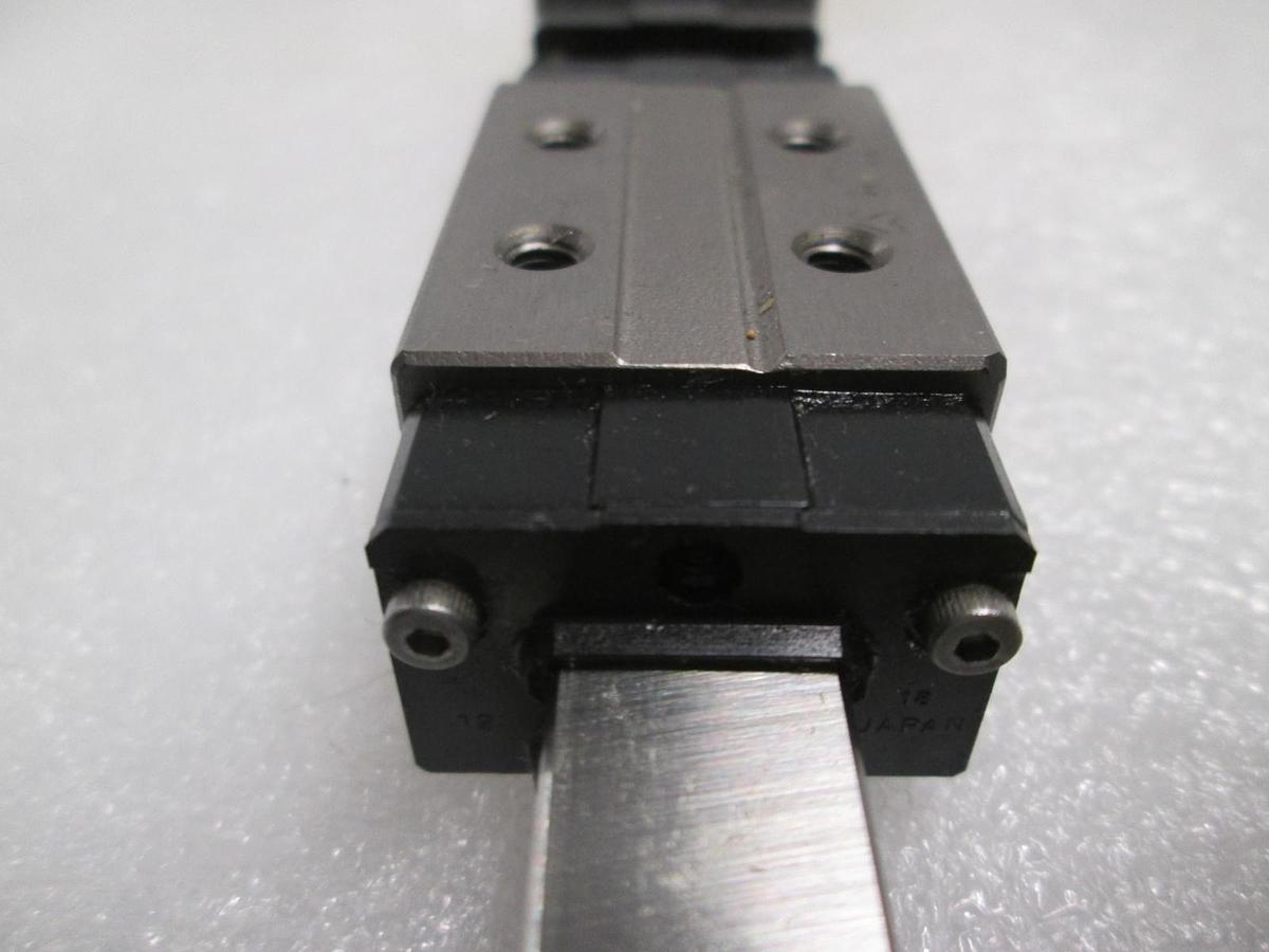 Used IKO, LRXDG12SL (2), Linear Bearing Guide Block w/ Guide Rail, New