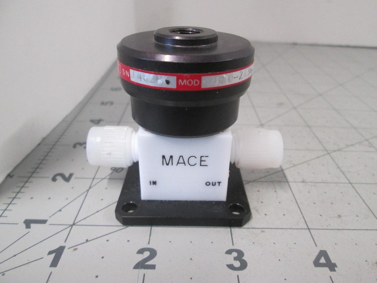 Used Mace, 850-2134-0, 2-Way Teflon Valve, Used