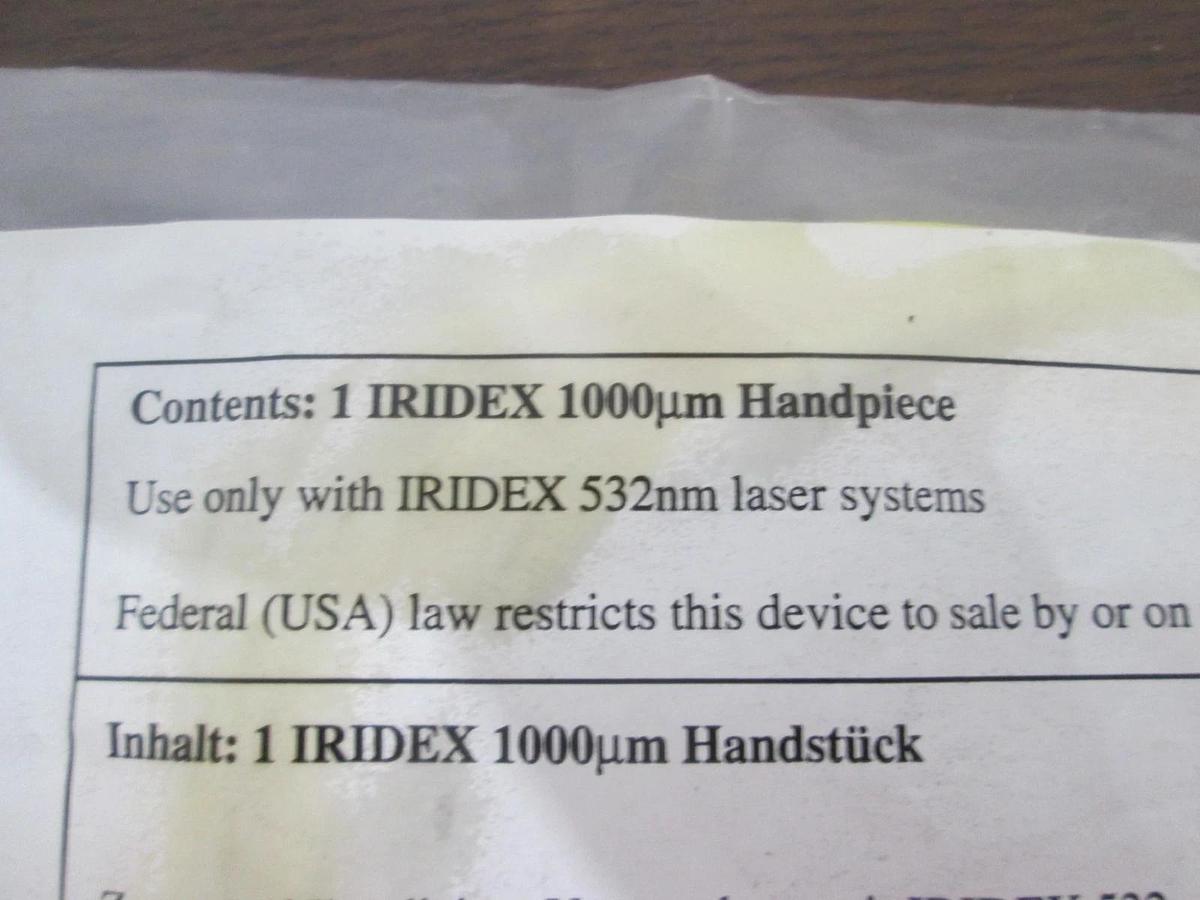 Used Iridex, 40051,1000um Handpiece, Use w/ Iridex 532nm Laser Systems, Used