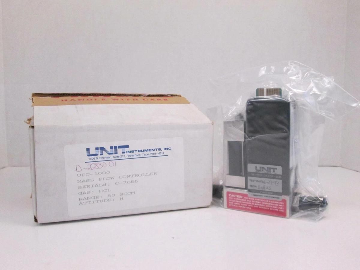 Used Unit UFC-1000 Mass Flow Controller MFC, HCL, 50 SCCM