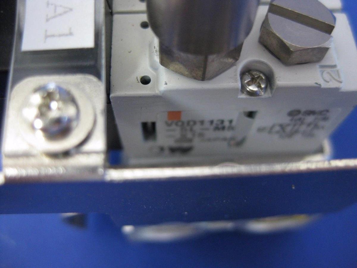Used SMC VQD1131-5L-M5-X15 Solenoid Valve Manifold Assembly, with 5 Valves, Used