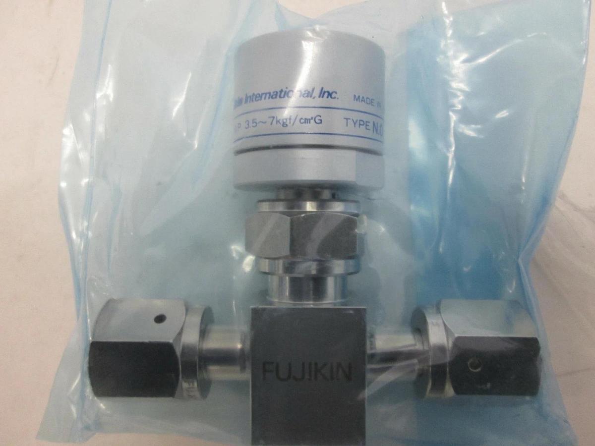 Fujikin, O.P. 3.5-7kgf/cm2G Pneumatic Valve, N.O, New