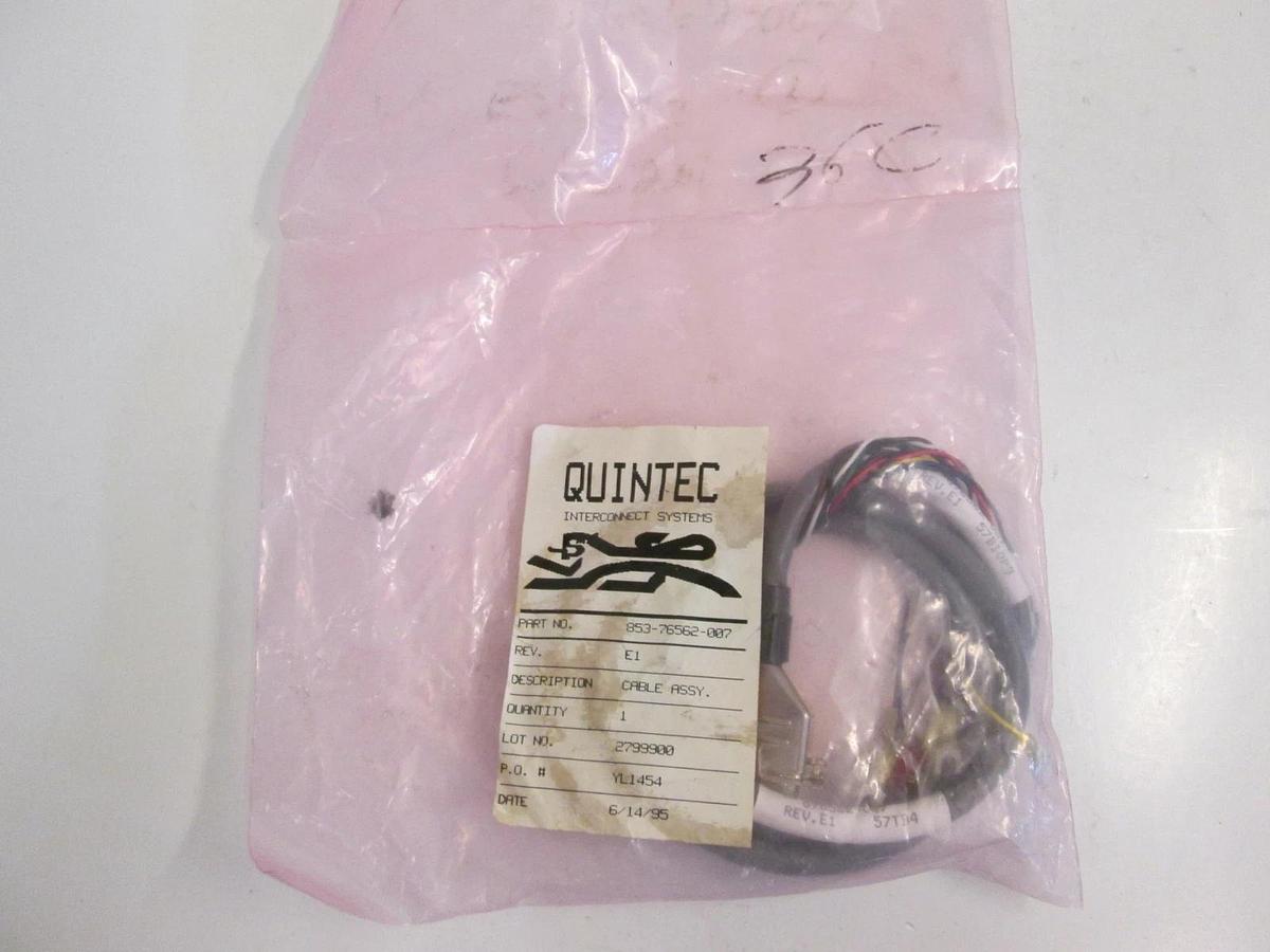 Used LAM Research, Quintec Interconnect Systems 853-76562-007 Cable Assembly, Rev. E1