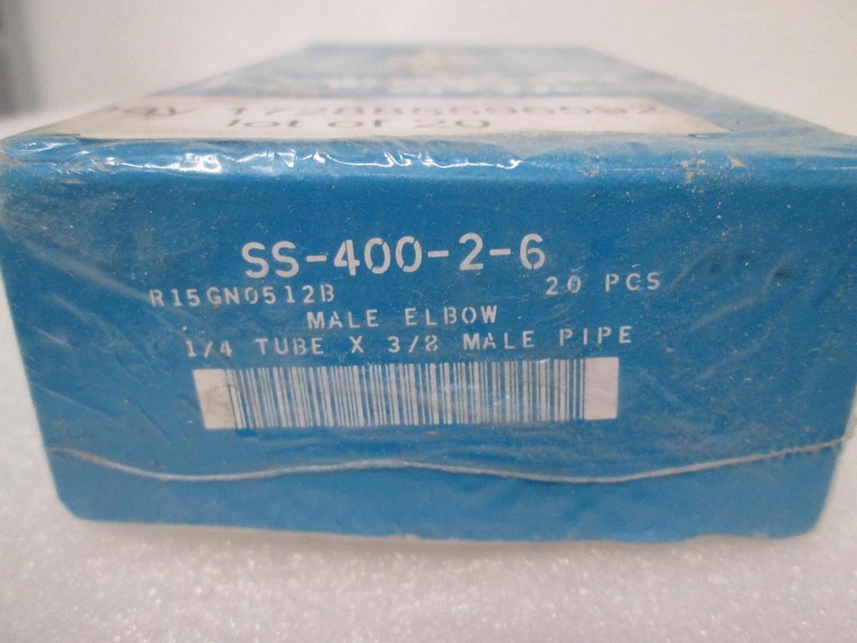 Swagelok, SS-400-2-6, SS Elbow Union Fitting, New, Lot of 20