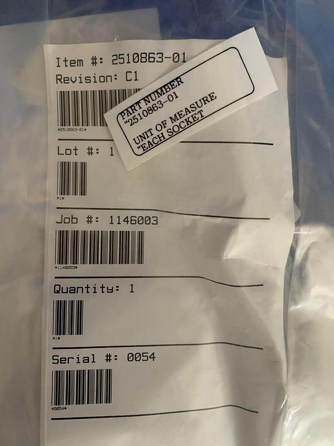Quartz Socket for 150mm, 1.25" L, 2510863-01, New