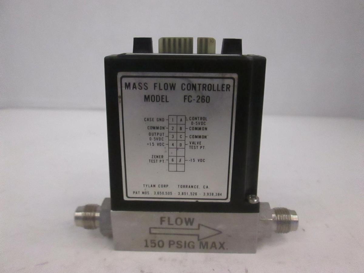 Used Tylan FC-260, Mass Flow Controller MFC, SIH4, 100 SCCM, Used