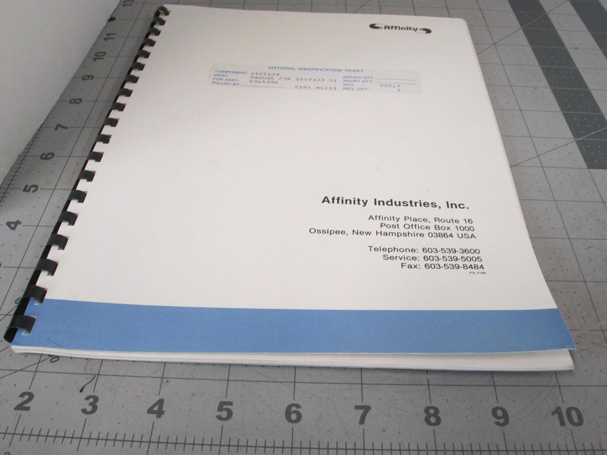 Used Eaton Corporation, Disk Chiller, 1907323, User's Manual, Used