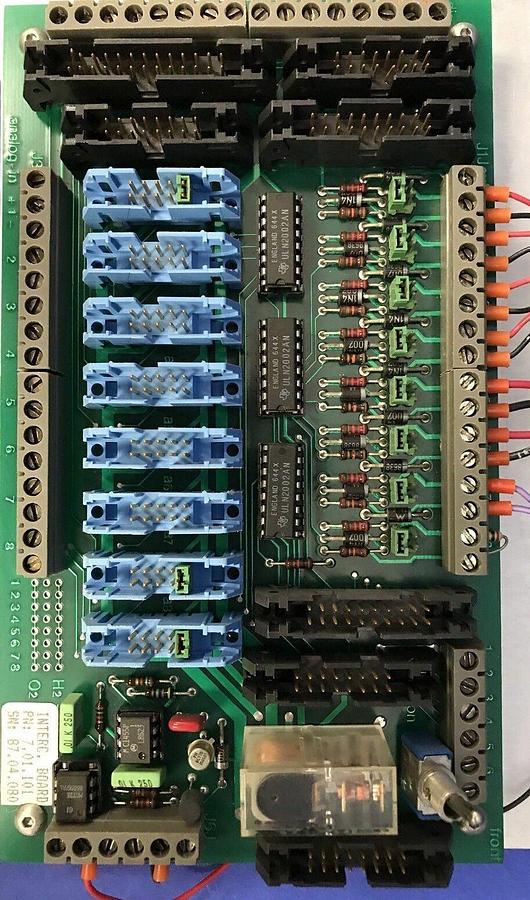 Used Tempress 5 22 127 Gas Panel Interconn. Board, 7.01.101, PCB, Used