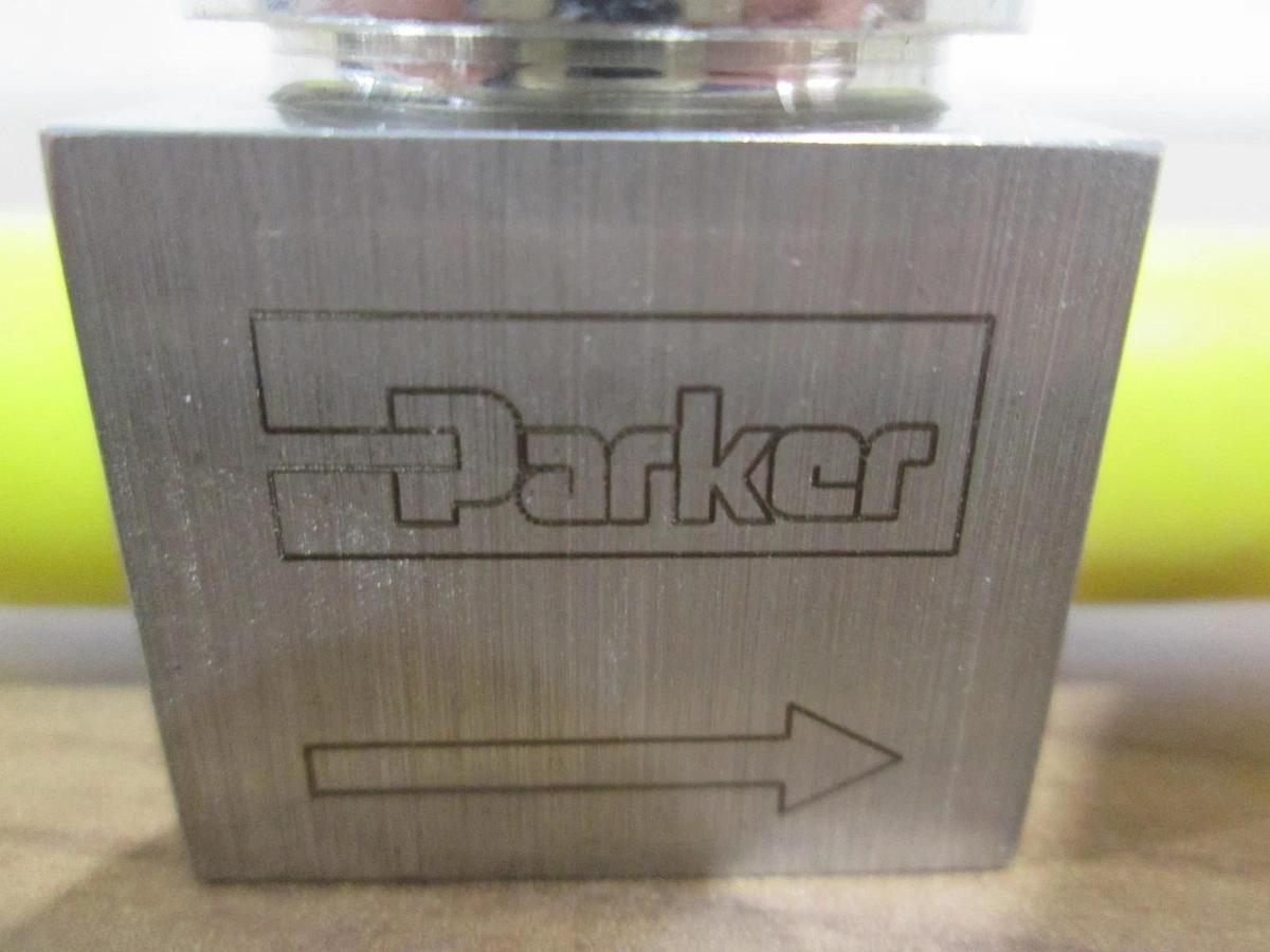 Used Parker, 4V-DPQ4K-SSP-PP, Stainless Steel Diaphragm Valve, Used