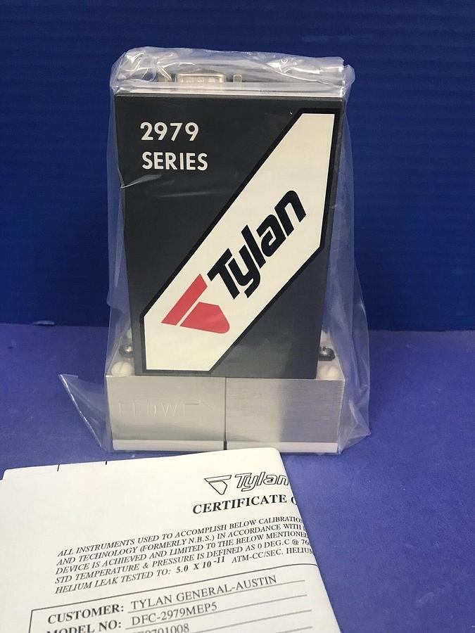 Used Tylan 2979 MFC Mass Flow Controller BCL3, 100 SCCM, Block Mount, Refrb