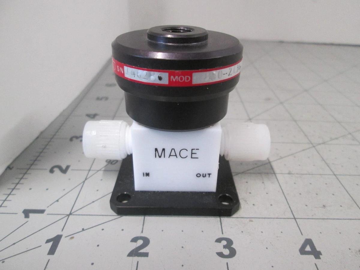 Used Mace, 850-2134-0, 2-Way Teflon Valve, Used