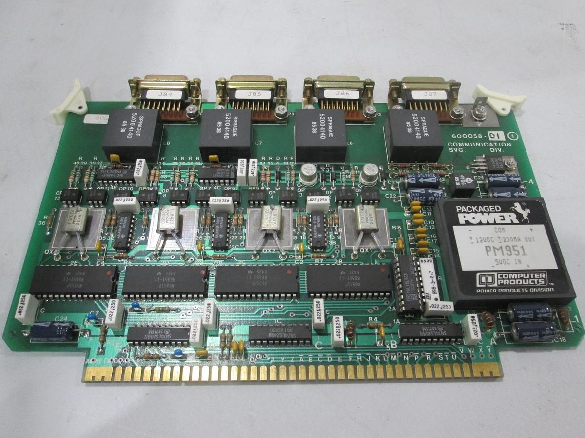 Used SVG , 600058-01, Communication Board PCB Assy, Used