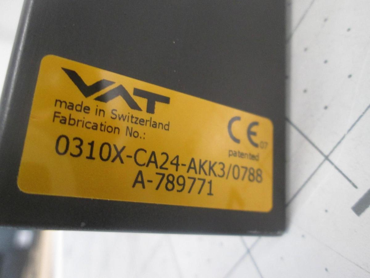 Used VAT Inc., 0310X-CA24-AKK3/0788 A-789771, Rectangular Gate Valve, New