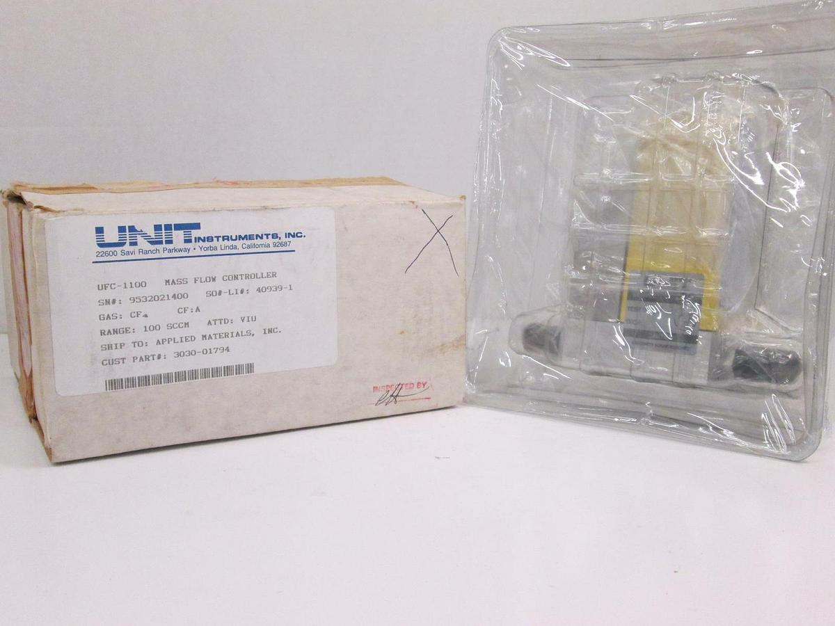 Used Unit UFC-1100 Mass Flow Controller CF4, 100 SCCM, Reburbished