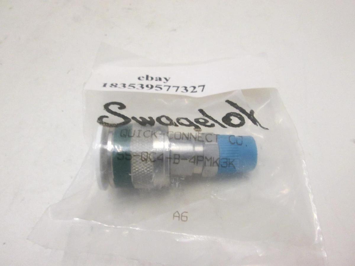 Swagelok, SS-QC4-B-4PMK3K, BODY,QK-DISC,14MPT,GRN,KR, New