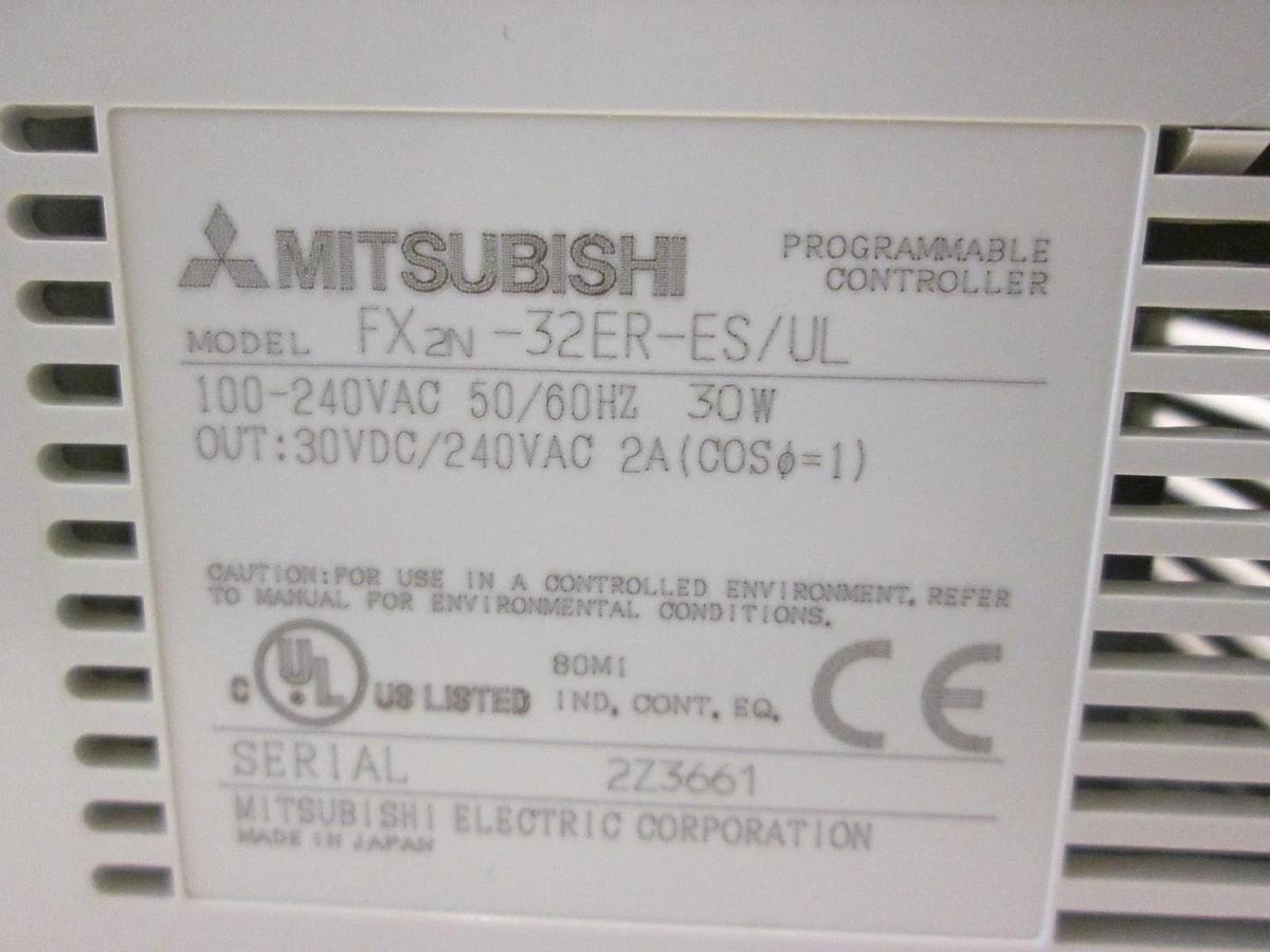 Used Mitsubishi, Programmable Controller, FX2N-32ER-ES/UL, Used