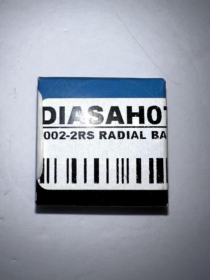 Used AXIS DIASAH076 6002-2RS Radial Ball Bearing 15X32X9, New