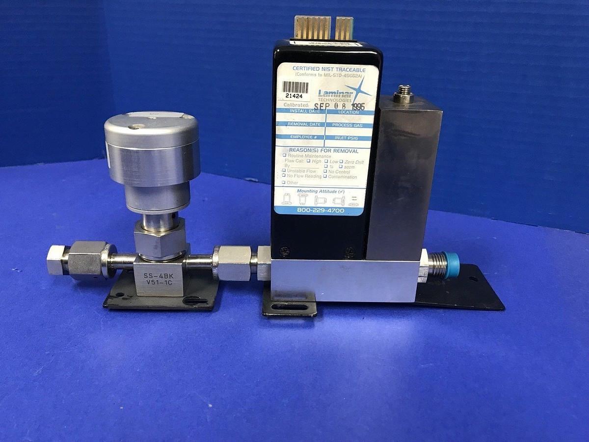 Used Unit UFC-1500A MFC Assy, N2, 10 SLM w/ SS-4BK-V51-1C Valve, Used