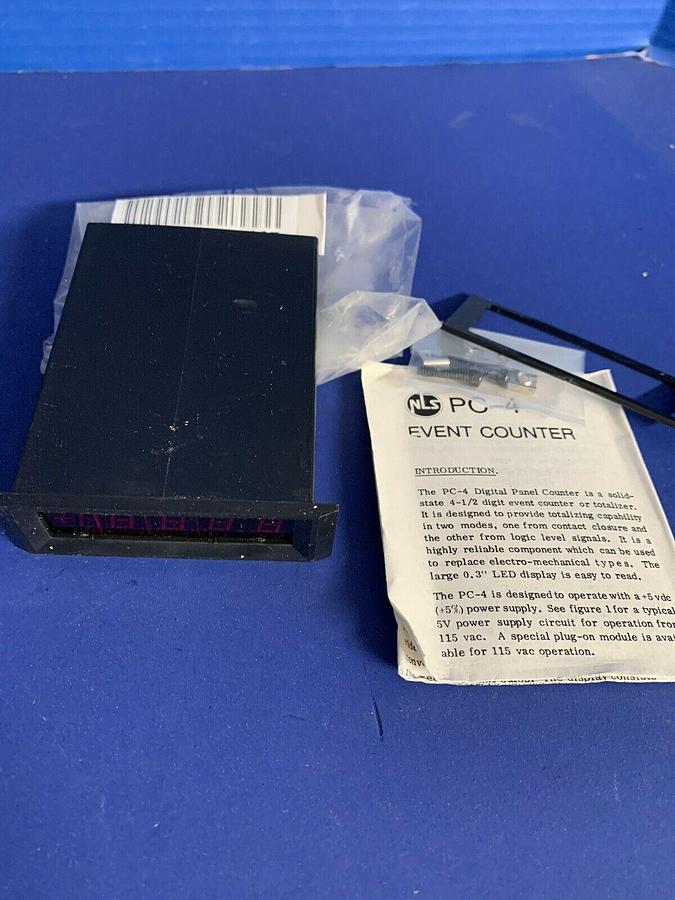 Non Linear Systems NLS  PC-4 Digital Panel Event Counter, New